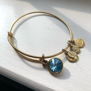 Alex and Ani Blue Jewel Bracelet